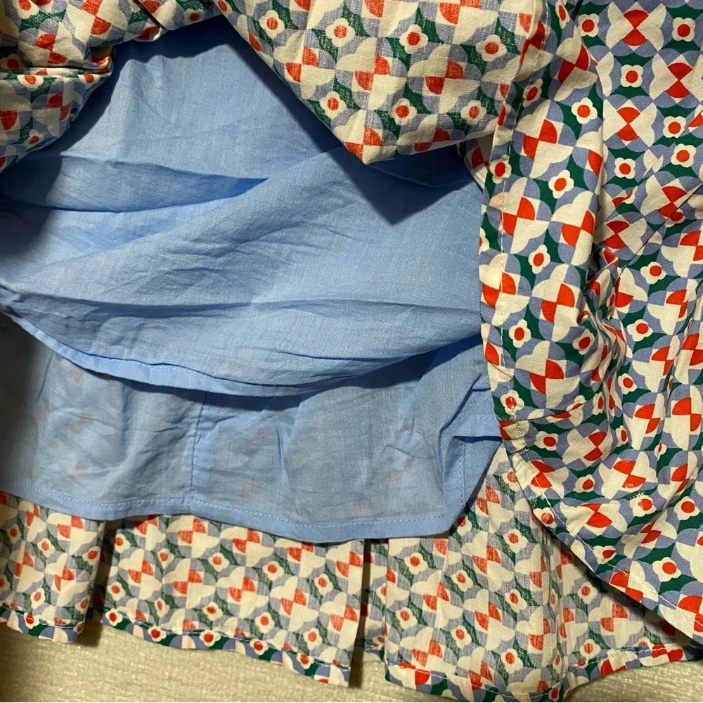 Anthropologie Multicolor Geometric Skater Skirt - Picture 6 of 6